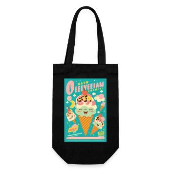 ice cream style - Sac à bouteille - noir - Devant