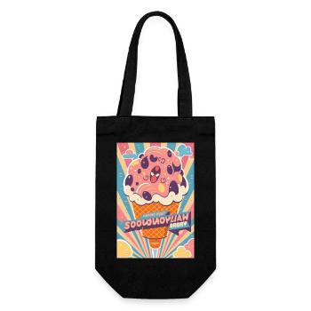 icecream style - Gift Bag for Bottles - black - Front