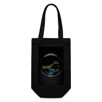 Kaos dans une bulle jaune 1 - Sac à bouteille - noir - Devant