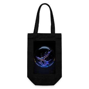 Kaos dans une bulle néon1 - Sac à bouteille - noir - Devant
