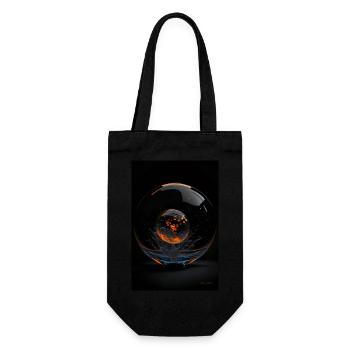 Kaos dans une bulle orange 3 - Sac à bouteille - noir - Devant