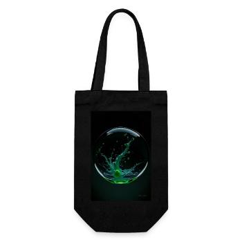 Kaos dans un vert bulle 2 - Sac à bouteille - noir - Devant
