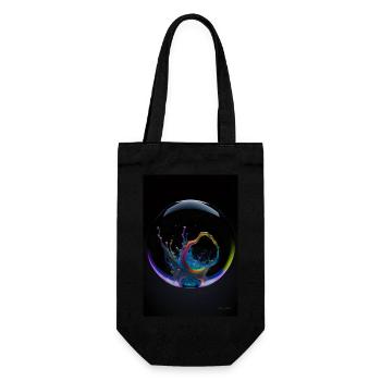 Kaos dans un arc-en-ciel à bulles 3 - Sac à bouteille - noir - Devant