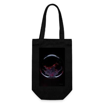 Kaos dans une bulle rouge 1 - Sac à bouteille - noir - Devant