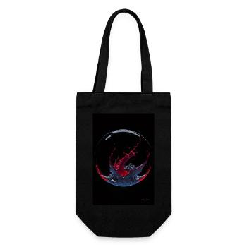 Kaos dans une bulle rouge3 - Sac à bouteille - noir - Devant