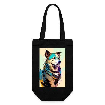 Inkpunk Dog 1 - Gift Bag for Bottles - black - Front