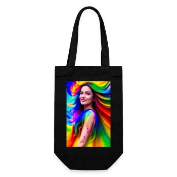 Neon Beauty 7 - Gift Bag for Bottles - black - Front