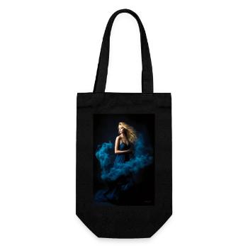 Blue Beauty 3 - Gift Bag for Bottles - black - Front