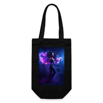 Purple Beauty 2 - Gift Bag for Bottles - black - Front
