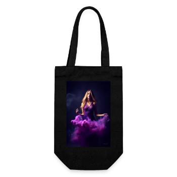 Purple Beauty 3 - Gift Bag for Bottles - black - Front