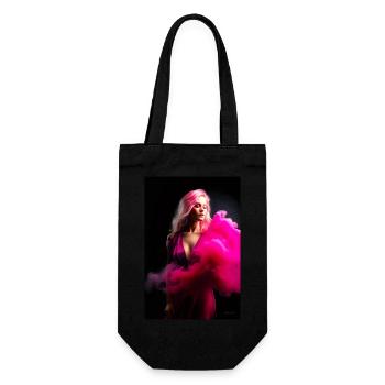 Magenta Beauty 3 - Gift Bag for Bottles - black - Front