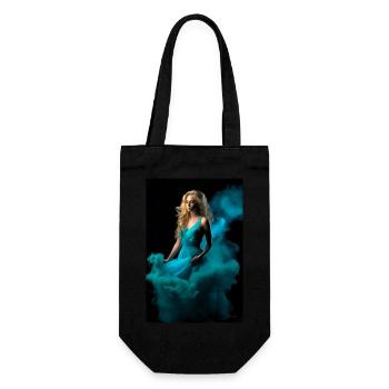 Cyan Beauty 3 - Gift Bag for Bottles - black - Front