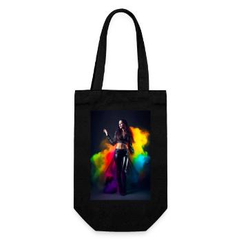 Rainbow Beauty 1 - Gift Bag for Bottles - black - Front