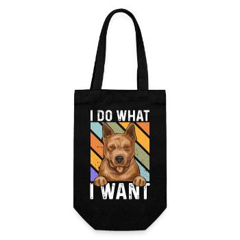 Australian Cattle Dog Red Blue Heeler - Geschenkbeutel für Flaschen - Schwarz - Vorne