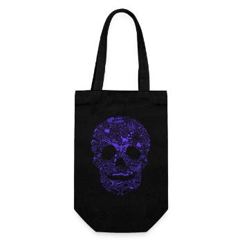 Gothic Skull Goth Style Dark Heavy Metal WGT - Gift Bag for Bottles - black - Front