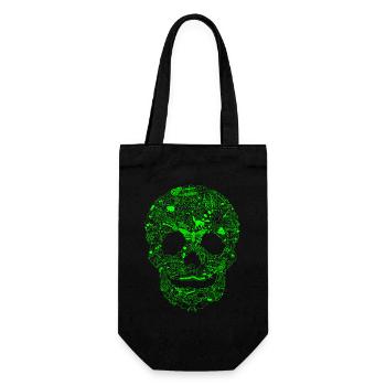 Gothique Skull Goth Style Dark Heavy Metal WGT - Sac à bouteille - noir - Devant