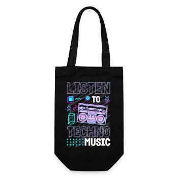 Rave House Music Dj - Gift Bag for Bottles - black - Front