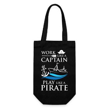 Captain Pirates - Gift Bag for Bottles - black - Front