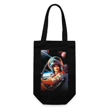 Next Stop Mars - Gift Bag for Bottles - black - Front