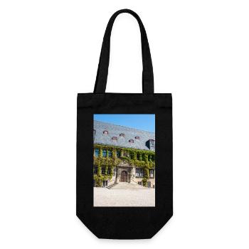Rathaus Quedlinburg Sachsen-Anhalt Germ - Geschenkbeutel für Flaschen - Schwarz - Vorne