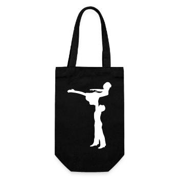 Dancing Dance Music - Geschenkbeutel für Flaschen - Schwarz - Vorne