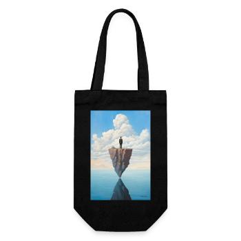 Loneliness - Gift Bag for Bottles - black - Front
