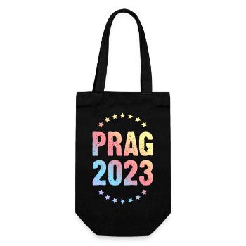 Prag 2023 - Geschenkbeutel für Flaschen - Schwarz - Vorne