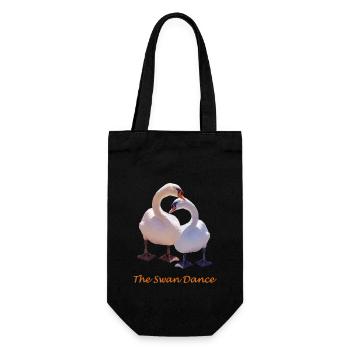swan - Gift Bag for Bottles - black - Front