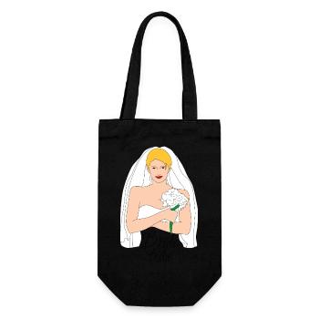 bride tribe blond 2 - Geschenkbeutel für Flaschen - Schwarz - Vorne