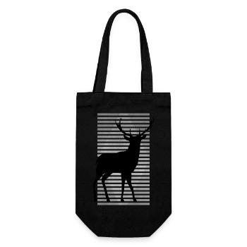 Deer - Gift Bag for Bottles - black - Front