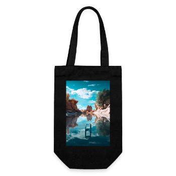 Geometry - Gift Bag for Bottles - black - Front