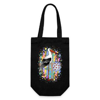 Stork - Gift Bag for Bottles - black - Front
