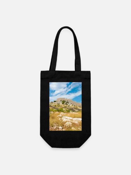 Die Mauer von Oštrica (Bedem Grebastica) Kroatien - Geschenkbeutel für Flaschen - Schwarz