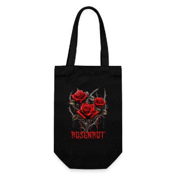 Rosenrot Dornen - Geschenkbeutel für Flaschen - Schwarz - Vorne
