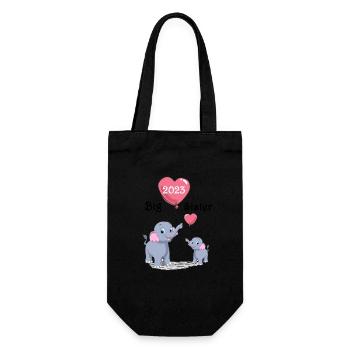 Big Sister Big Sister 2023 Baby Birth Family - Gift Bag for Bottles - black - Front