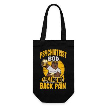 Psychiatre Bod Like A Dad Bod Drôle de psychiatrie - Sac à bouteille - noir - Devant