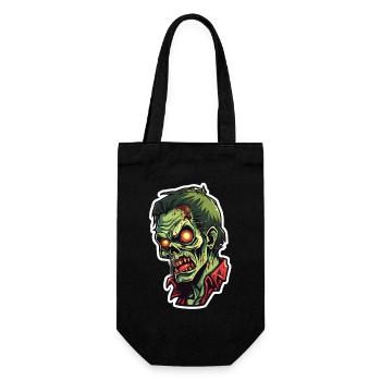 Cartoon zombie - Gift Bag for Bottles - black - Front