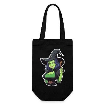 Inner witch and brewing magical mischief! - Gift Bag for Bottles - black - Front