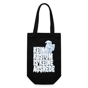 Kein Kostüm ist keine Ausrede - Geschenkbeutel für Flaschen - Schwarz - Vorne