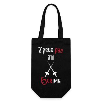J'peux pas j'ai escrime - Sac à bouteille - noir - Devant
