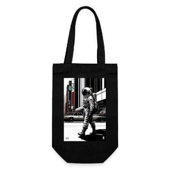 Astronaute d’une grande ville - Sac à bouteille - noir - Devant