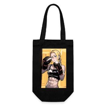 Boxeuse poster - Sac à bouteille - noir - Devant