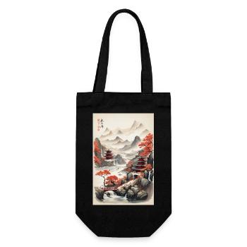 china - Gift Bag for Bottles - black - Front