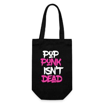 Pop Punk ist nicht Tot - Pop Punk isn't dead - Geschenkbeutel für Flaschen - Schwarz - Vorne