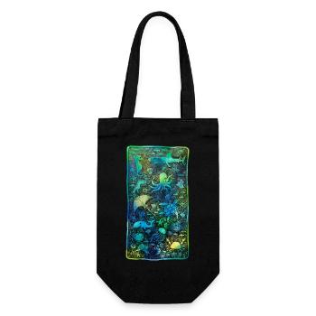 Meerestiere Underwater Love tauchen Aquarium Riff - Geschenkbeutel für Flaschen - Schwarz - Vorne