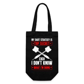Dartboard Game Bullseye Competition - Gift Bag for Bottles - black - Front