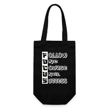 Success qoutes - Gift Bag for Bottles - black - Front
