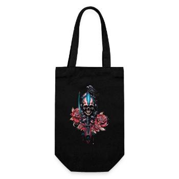 Le monde sombre et mystérieux du crâne gothique - Sac à bouteille - noir - Devant