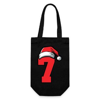 7 Numéro de Noël - Sac à bouteille - noir - Devant