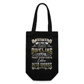 Schreiber Fantasy Book Author - Gift Bag for Bottles - black - Front